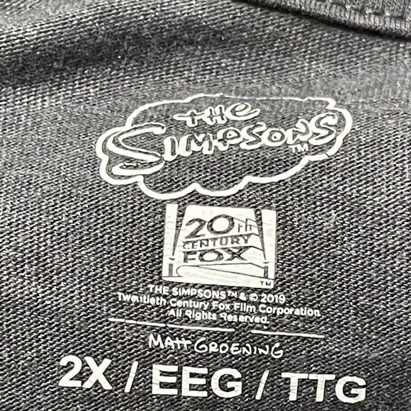 The Simpsons Bart Simpson Cropped Graphic Tee Size 2X 60% Cotton 40% Polyester - Picture 5 of 7